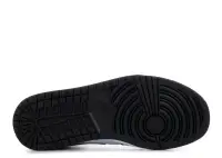 Air Jordan 1 Mid Patent Black White Gold фото