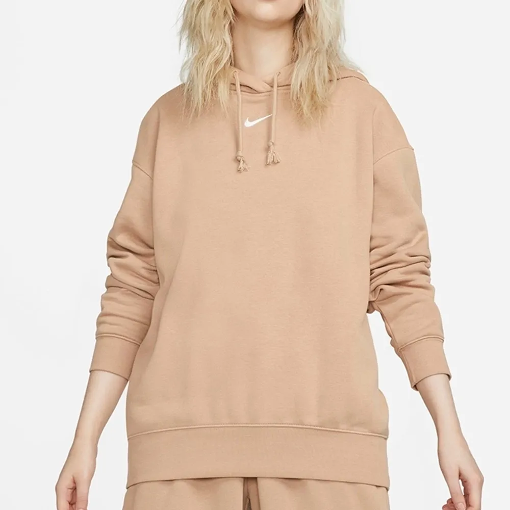 Essential Fleece Hoodie Oversize Beige