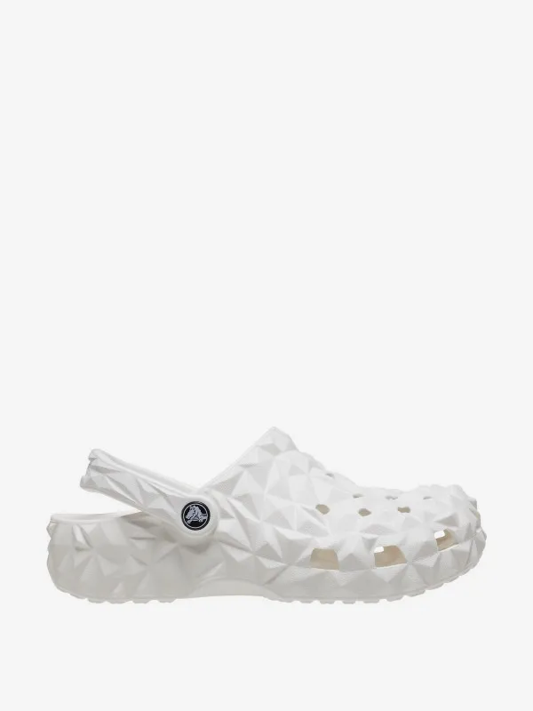 Classic Geometric Clog White